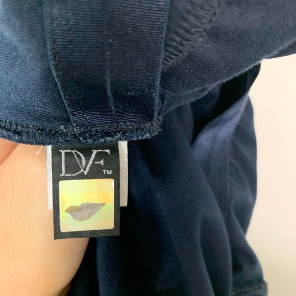 Diane Von Furstenberg Bentley Short Dress Blue - Picture 7 of 8